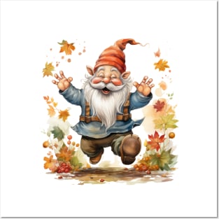 Autumn Happy Gnome #13 Posters and Art